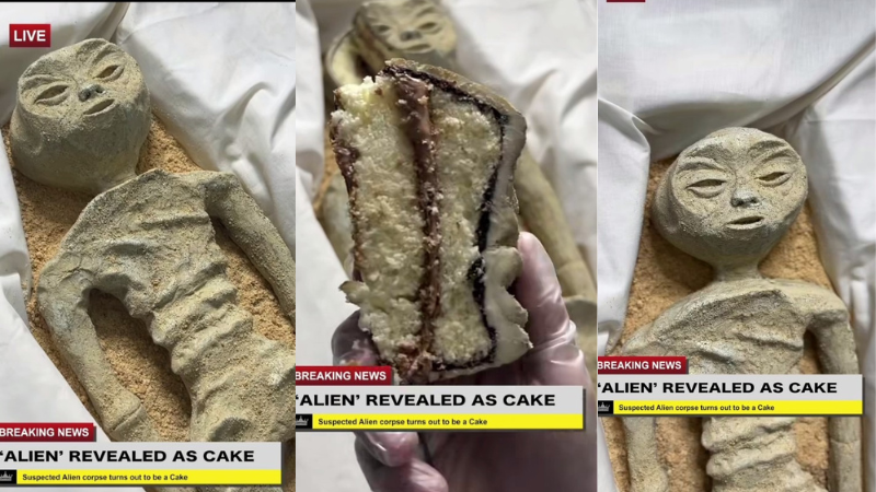 Terungkap Jasad Alien Meksiko Sebenarnya Terbuat dari Kue, Cek Faktanya di Sini!