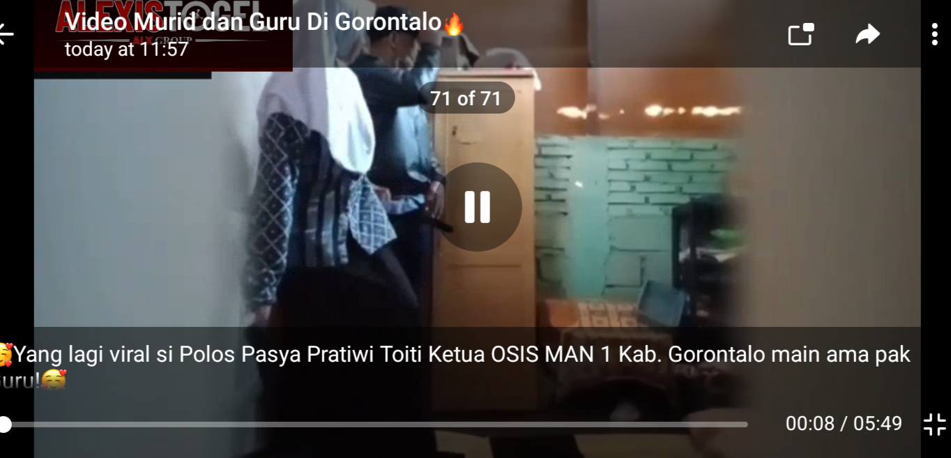 Link Video Viral MAN 1 GORONTALO: Guru vs Murid Atas Bawah