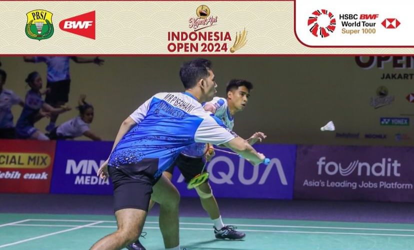 Jadwal Indonesia Open 2024 Hari Ini 8 Juni 2024: Sabar/Reza Tantang Ganda Malaysia