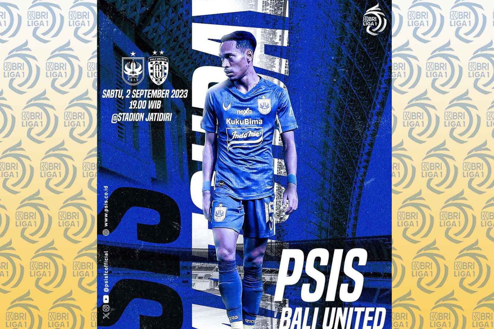 BRI Liga 1 2023/2024: PSIS Semarang Vs Bali United 2 September 2023, H2H Dan Prediksi Skor