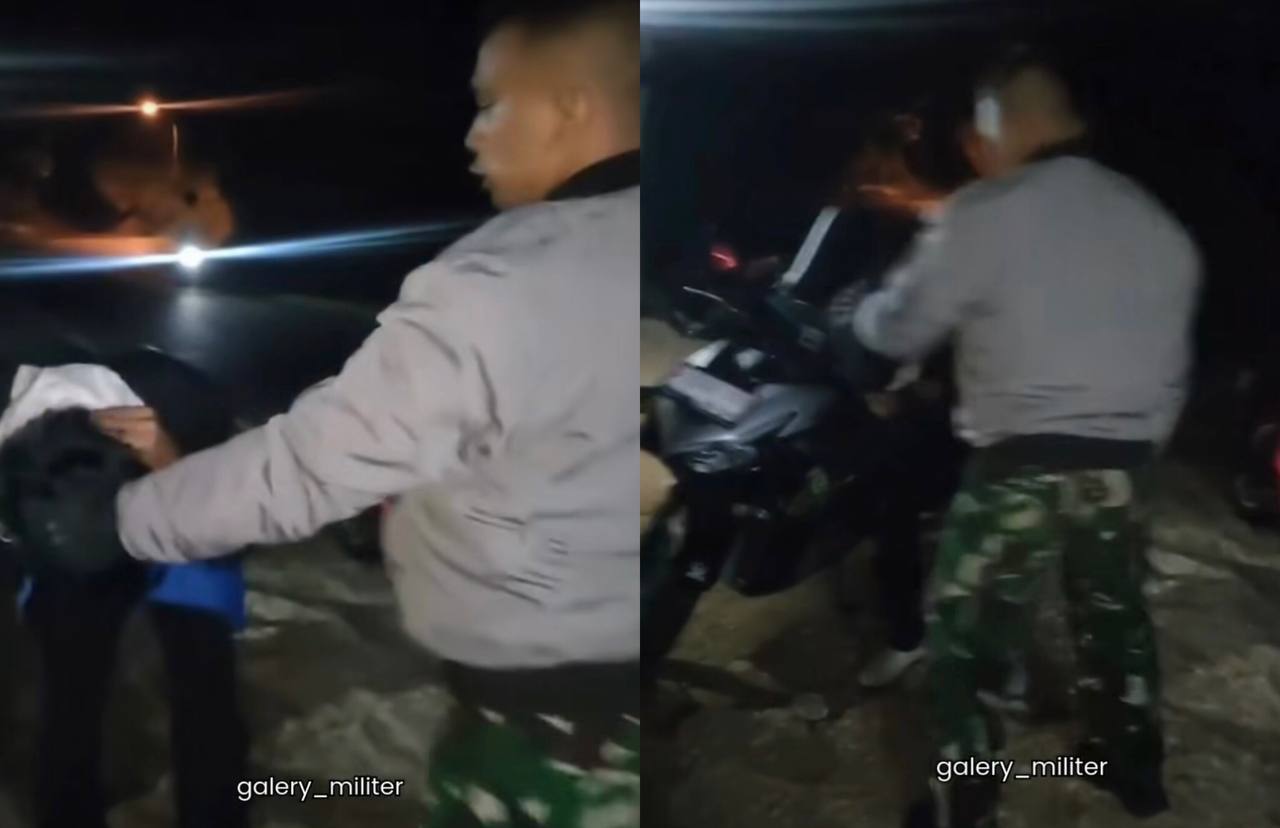 Viral! Pria Berseragam TNI Tangkap dan Hajar Penyebar Uang Palsu yang Kerap Menipu Pedagang