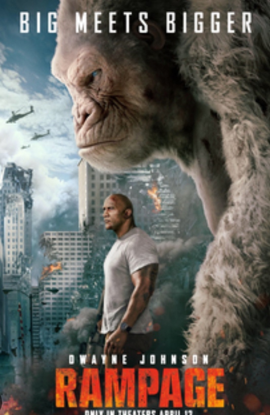 Rekomendasi Film Monster - Kemarahan Gorilla Putih, Rampage