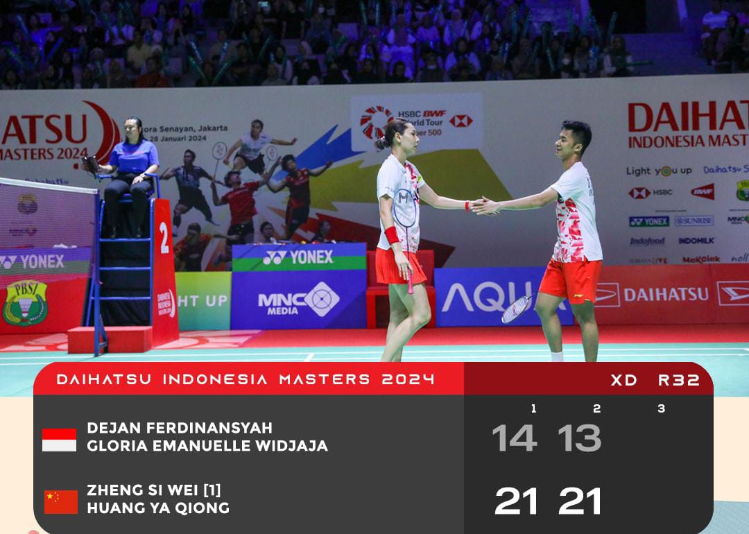 Hasil Indonesia Masters 2024: Rinov/Pitha Lolos, Dejan/Gloria Tumbang di Tangan Wakil China