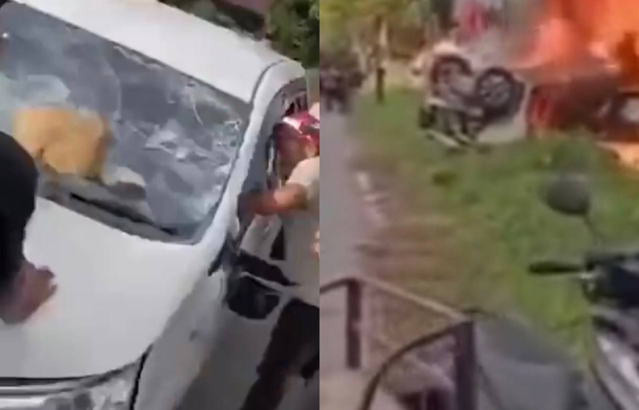 Tragis! Pelaku Maling Sepeda Motor di Aceh Diamuk Massa hingga Mobil Dibakar