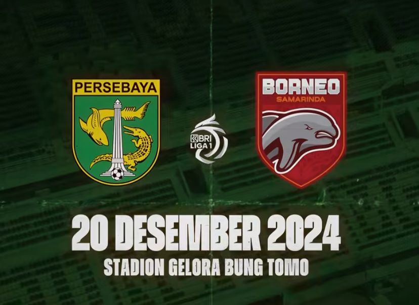 Link Nonton Persebaya vs Borneo FC Liga 1 2024-25: Bajul Ijo Kokohkan Klasemen