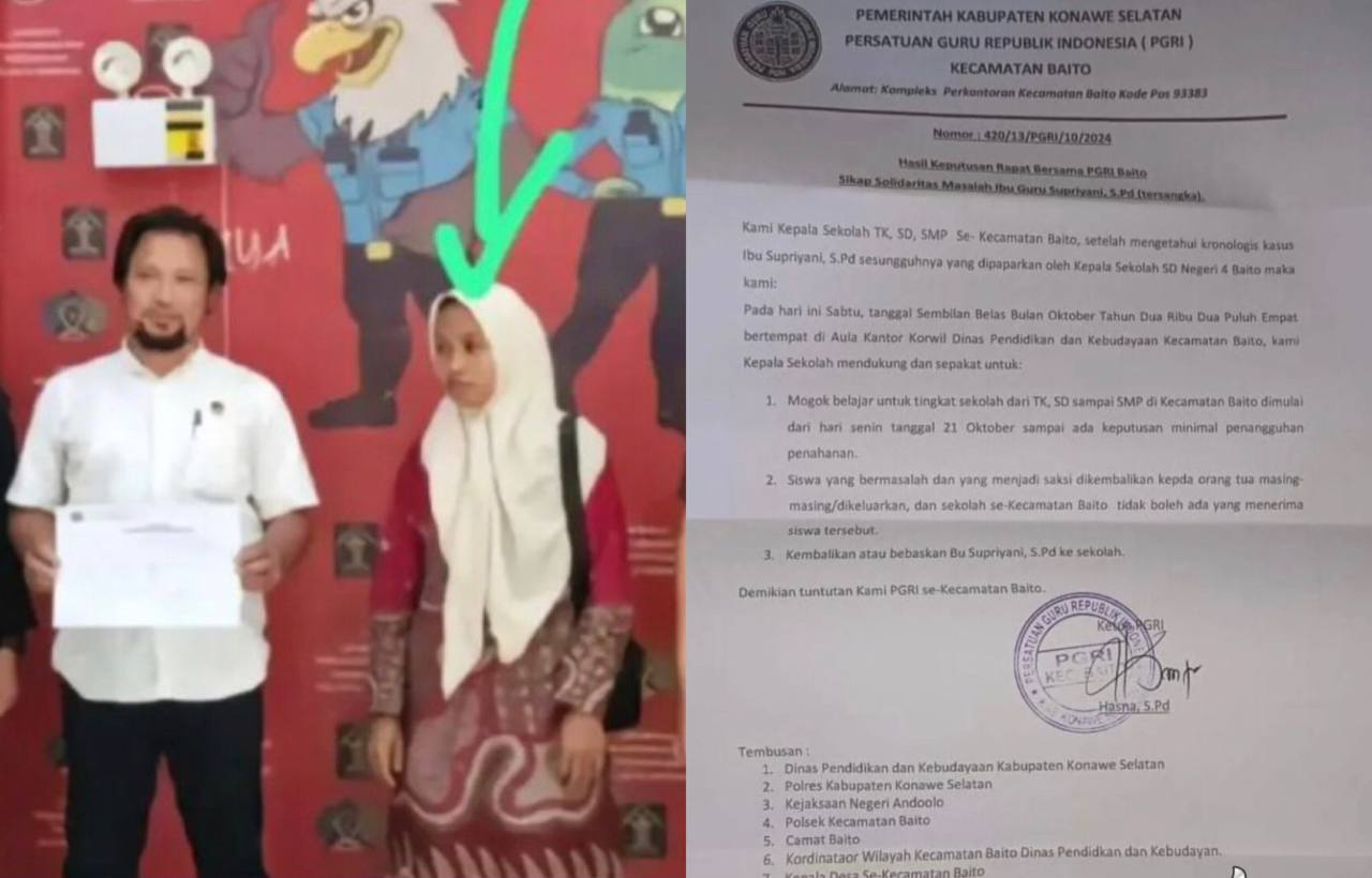 Pilu! Guru Honorer di Konawe Selatan Ditahan Karena Hukum Murid yang Merupakan Anak Polisi