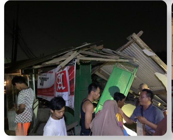 Truk Tronton Menabrak Warung di Wilayah Parung Panjang Bogor, Satu Orang Alami Luka