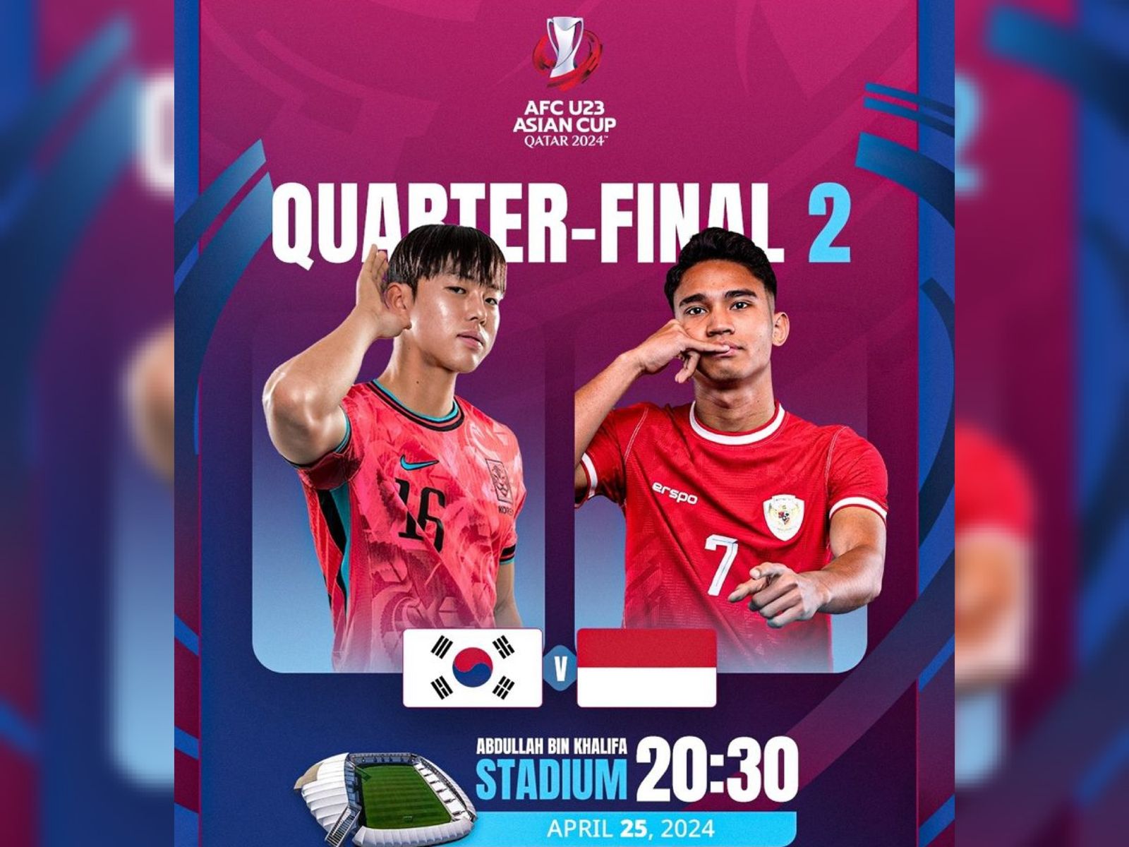 Link Live Streaming Perempat Final Piala Asia U23 2024 Timnas Indonesia vs Timnas Korea Selatan