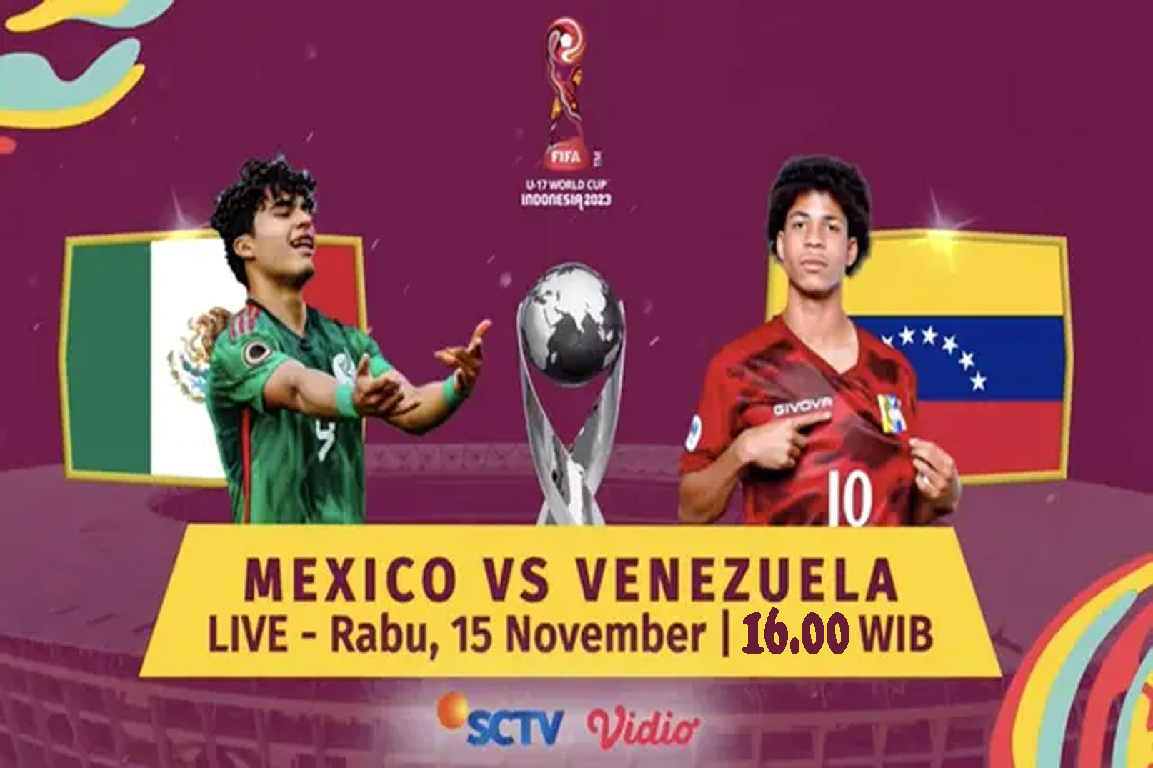 Prediksi Piala Dunia U-17: Meksiko vs Venezuela 15 November 2023, Head To Head Serta Live Streaming