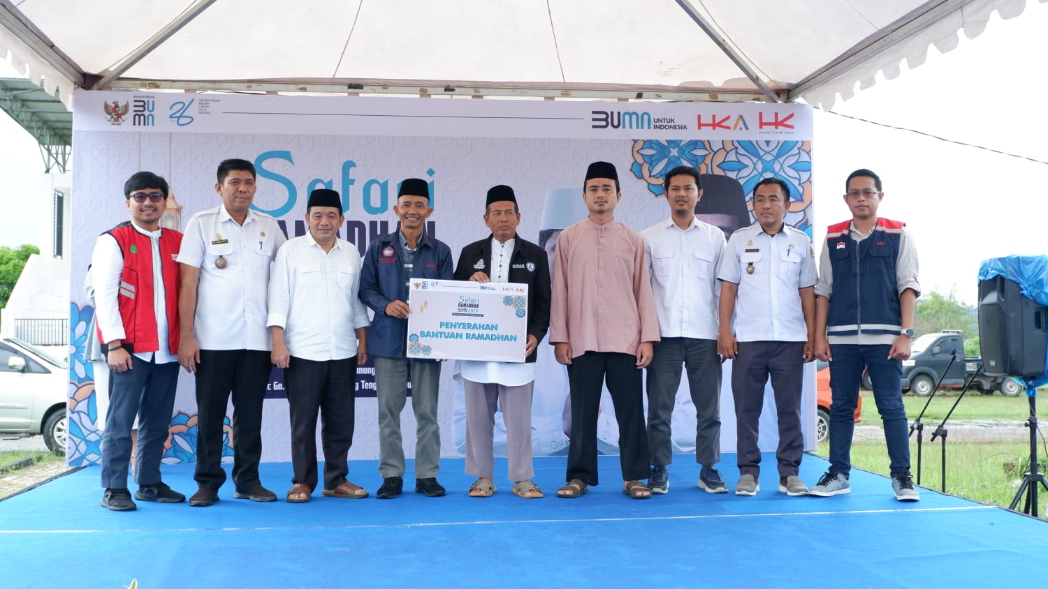 HK Meriahkan Safari Ramadan di Lampung Tengah, Gelar Pasar Murah 1000 Sembako hingga Bazar UMKM