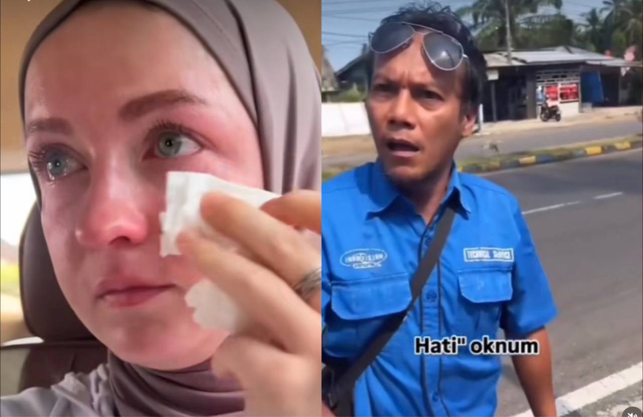 Viral! Sampai Nangis, Selebgram Rusia Ulia Naci Dipaksa Turun dari Taksi Online Gegara Koper