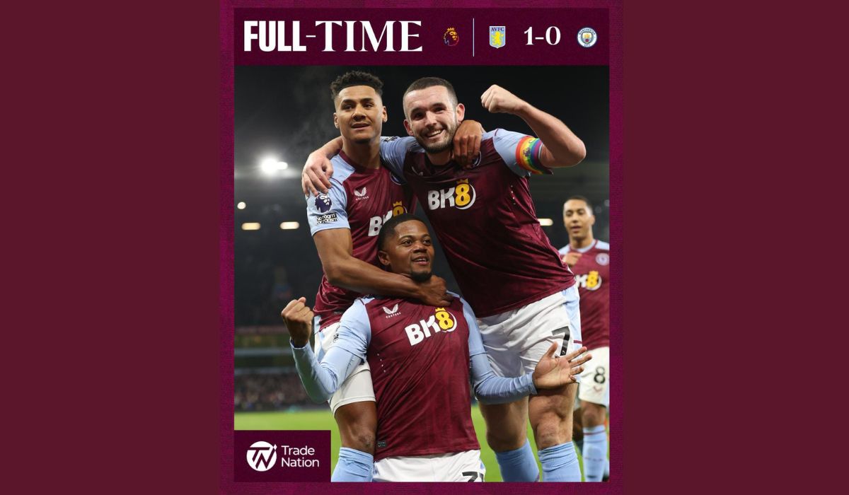 Hasil Pertandingan Premier League: Aston Villa Sukses Taklukan The Citizens Skor 1 - 0