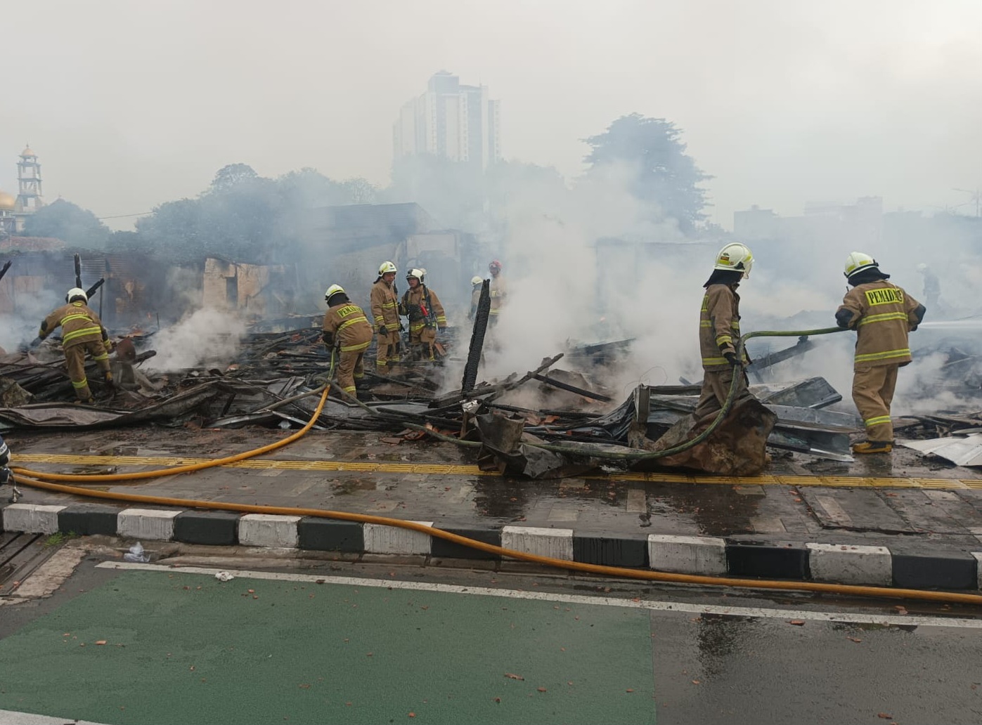  Kebakaran Lapak di Kenari Jakarta, Pria Paruh Baya Tewas Terpanggang