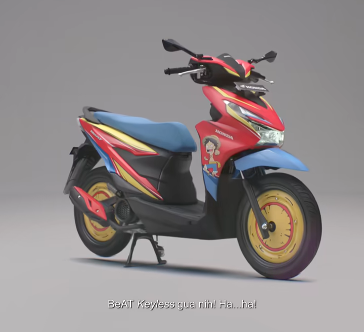 Versi Honda Beat One Piece Siap Berlayar, Hasil Kolaborasi Tahilalats dan Astra Honda Motor