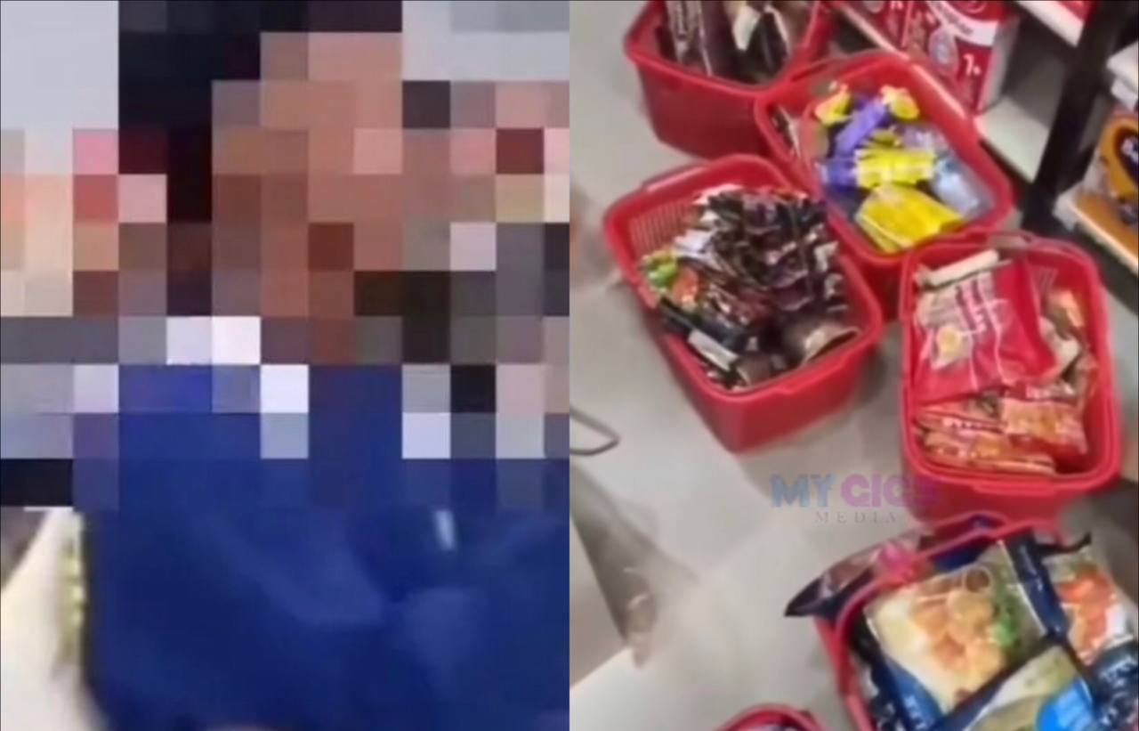 Viral! Seorang Pria Ngaku TikTokers, Borong Belanjaan di Minimarket Tapi Gak Bisa Bayar Malah Gadaikan HP