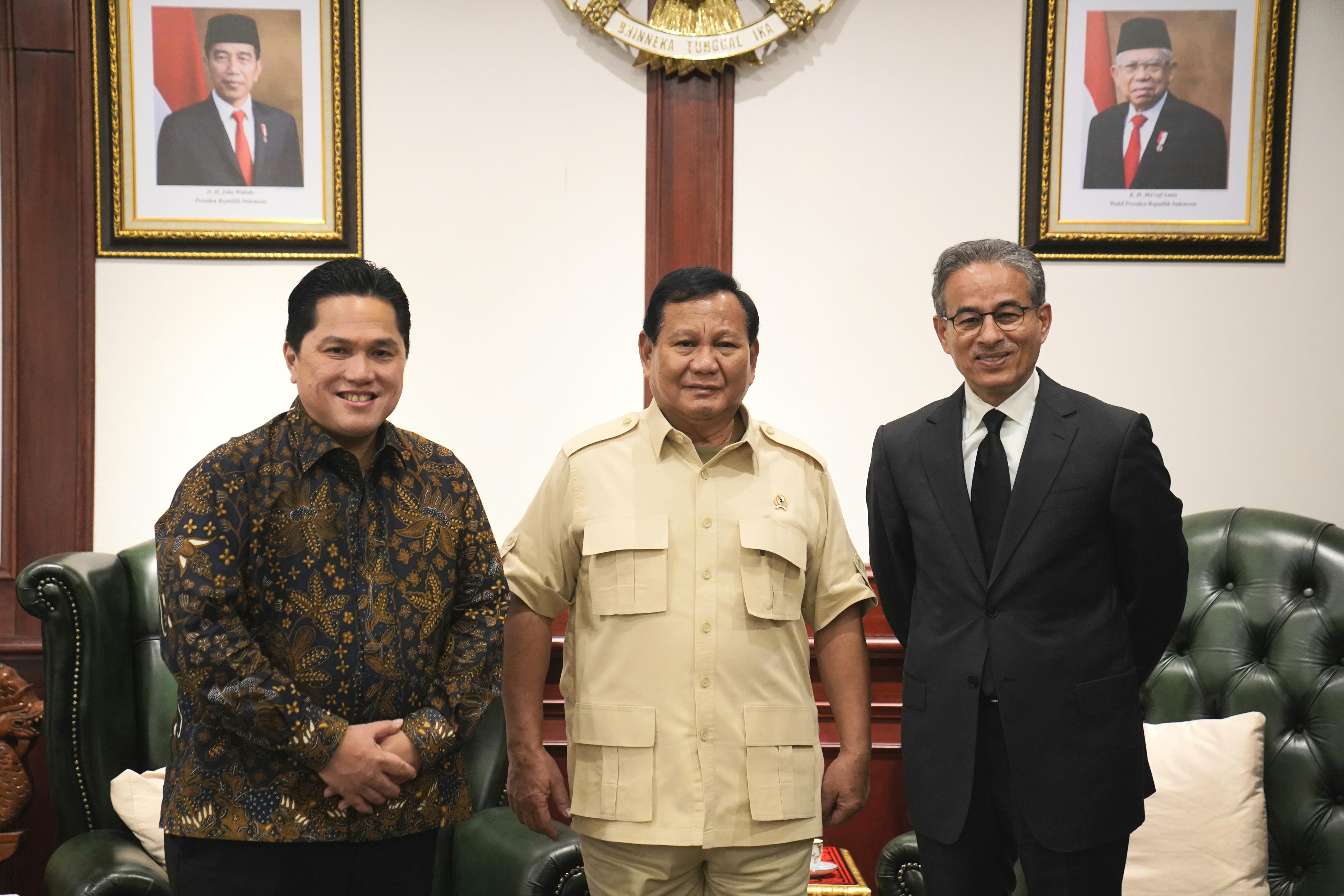 Prabowo Terima Erick Thohir dan Pendiri Emaar Properties UEA, Bahas Potensi Pertumbuhan RI