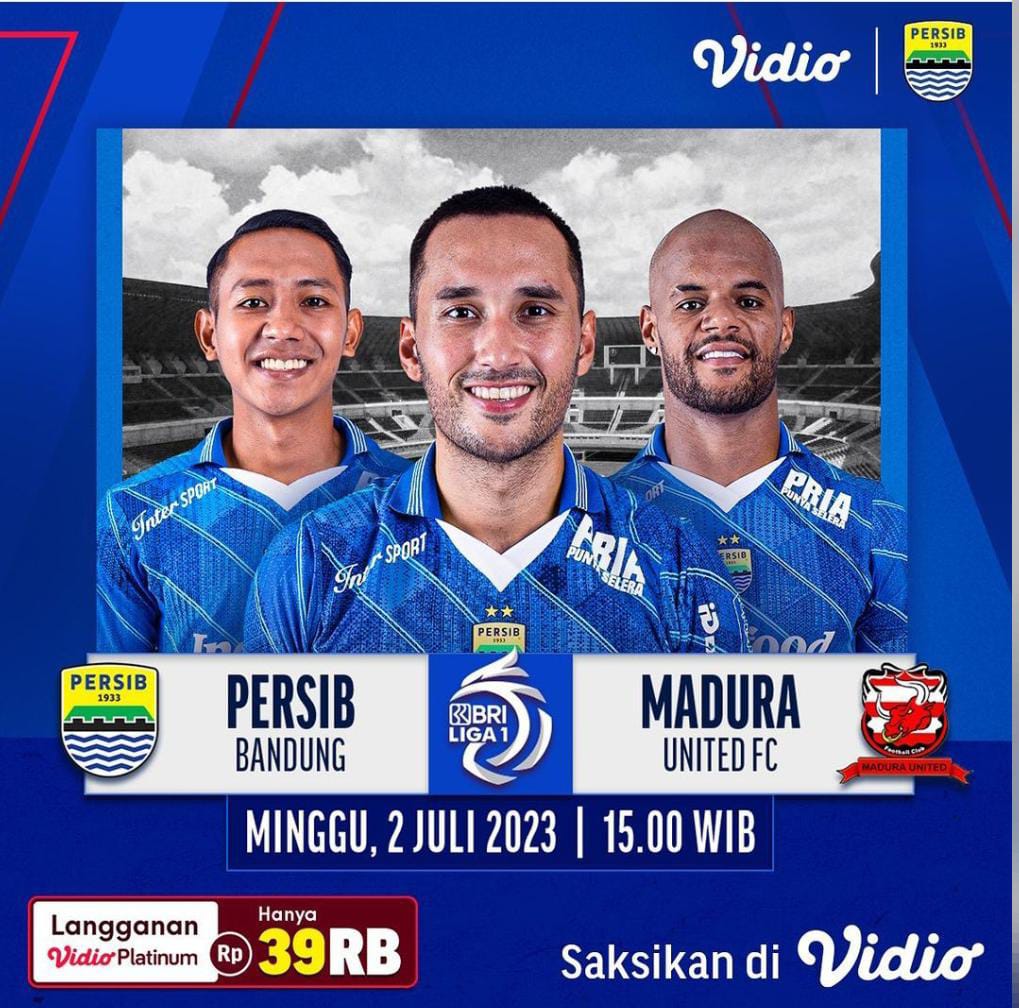 Prediksi Skor Persib Bandung VS Madura United di Liga 1, Head to Head serta Susunan Pemain