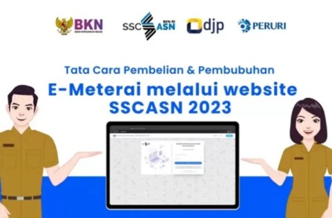 Cara Beli dan Pasang E-Materai Melalui Website SSCASN untuk Daftar CPNS 2023