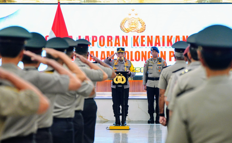 45 Pati Polri Naik Pangkat: Marthinus Hukom Resmi Jadi Komjen, Satu Polwan Jadi Jendral