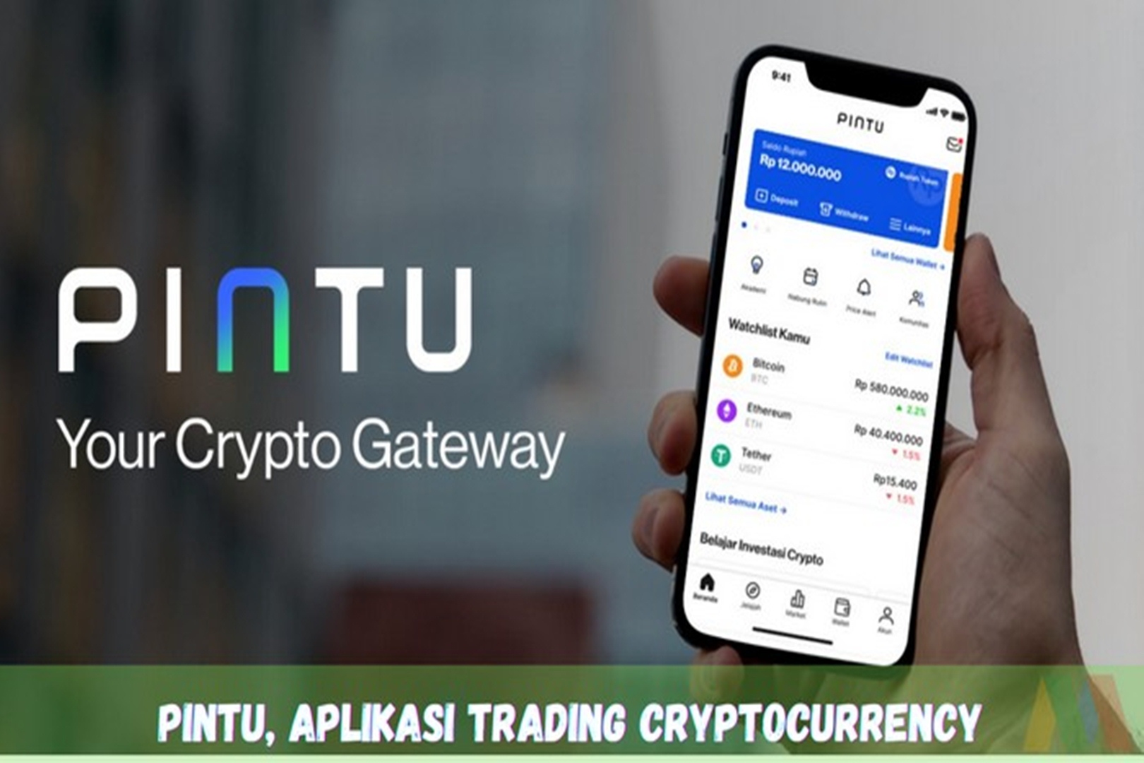 Aplikasi Crypto terbaik Pintu, Review lengkap Terbaik dan Termudah Cocok untuk Milenial