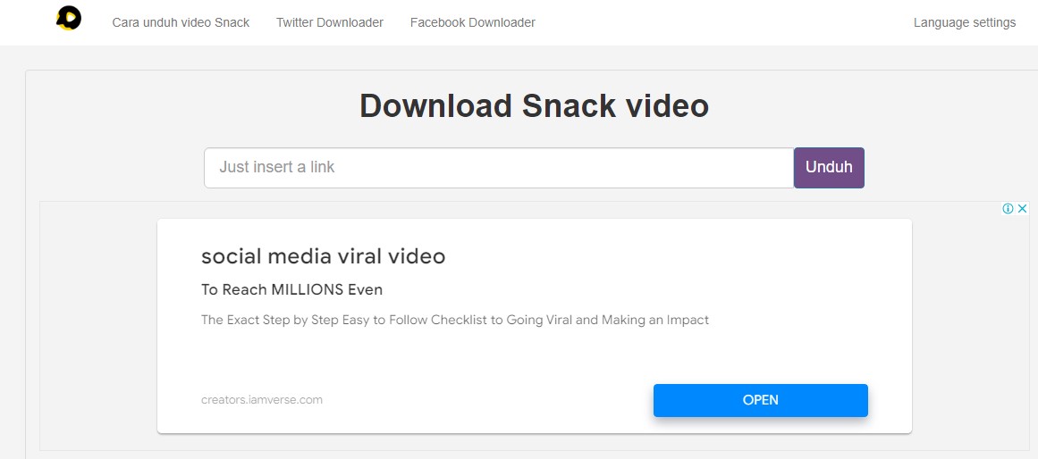 GetsnackVideo, Download video dari Snackvideo Tanpa Tanda Air, Video Terdownload Jelas 