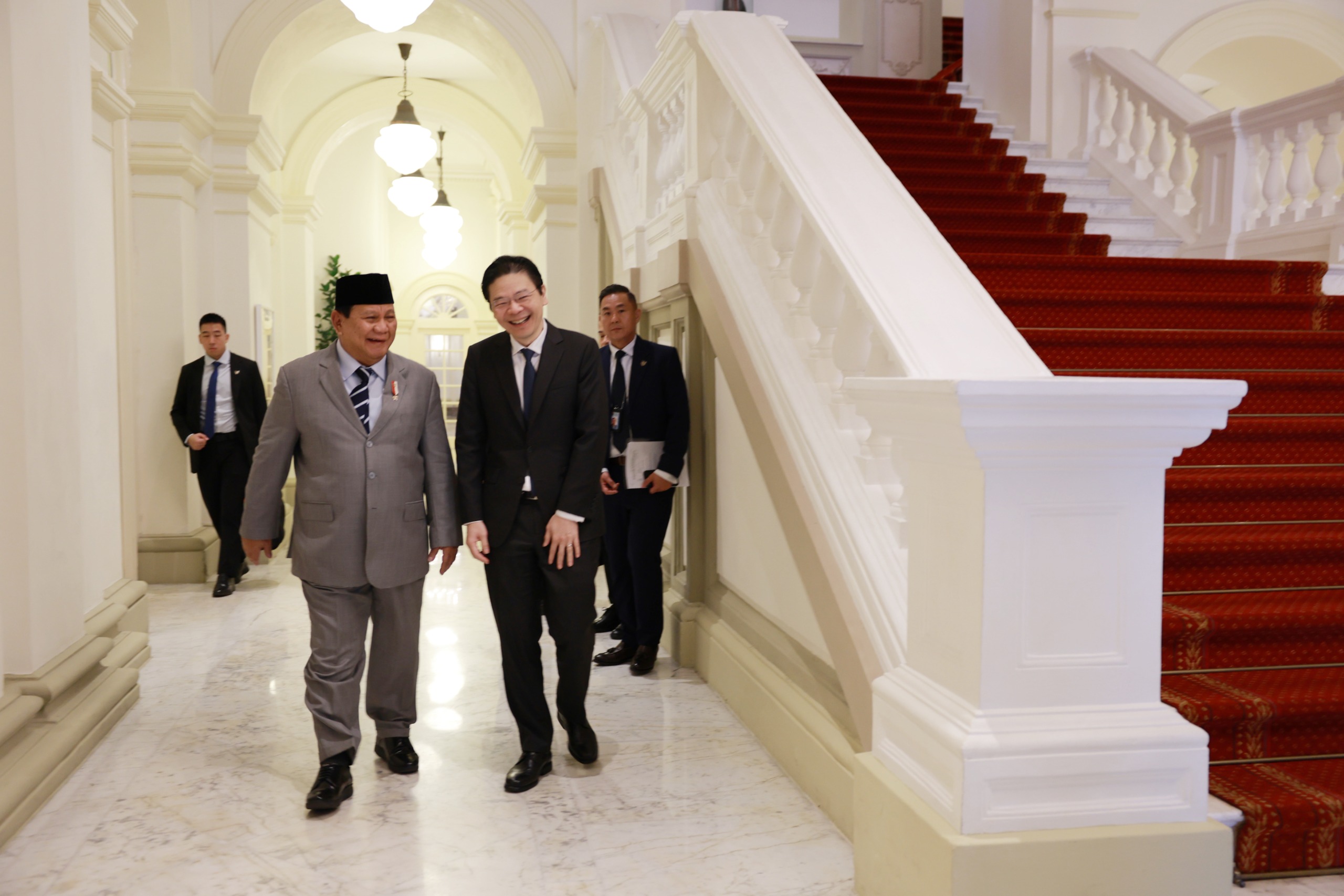 Prabowo Temui PM Singapura yang Baru, Beri Selamat dan Bahas Kerja Sama Pertahanan