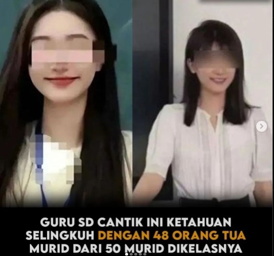 Guru SD Cantik dengan 50 Murid Berhasil Jadi Pelakor Profesional, 48 Orang Jadi Korban