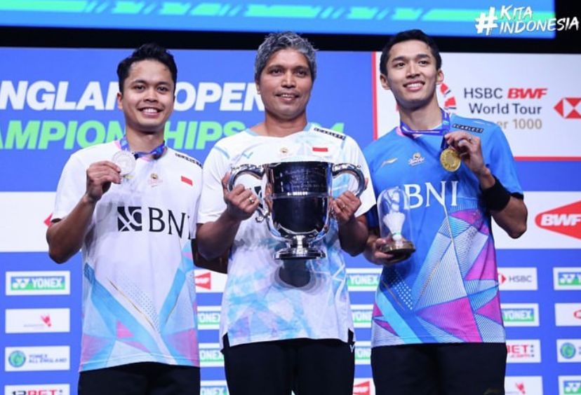 Update Ranking BWF Terbaru Usai Jonatan Christie Juara All England 2024, Ginting Pepet Shi Yu Qi!