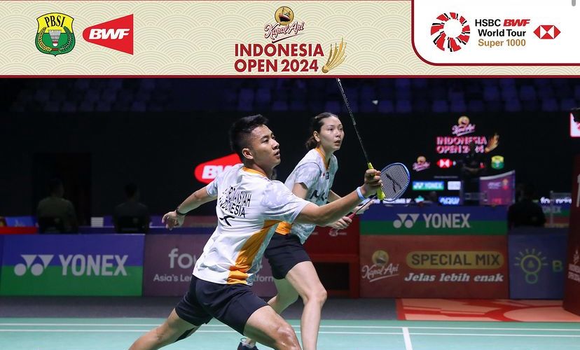 Hasil Indonesia Open 2024: Dejan/Gloria Melangkah ke Perempat Final Sukses Pulangkan Juara Dunia