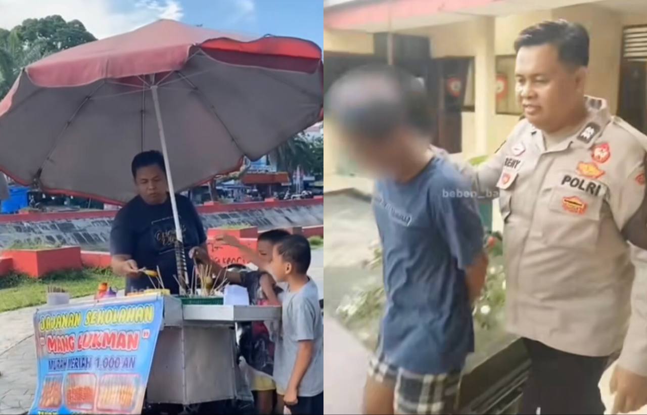 Viral! Anggota Intel Ini Nyamar Jadi Penjual Jajanan Sekolah Tuai Sorotan Netizen