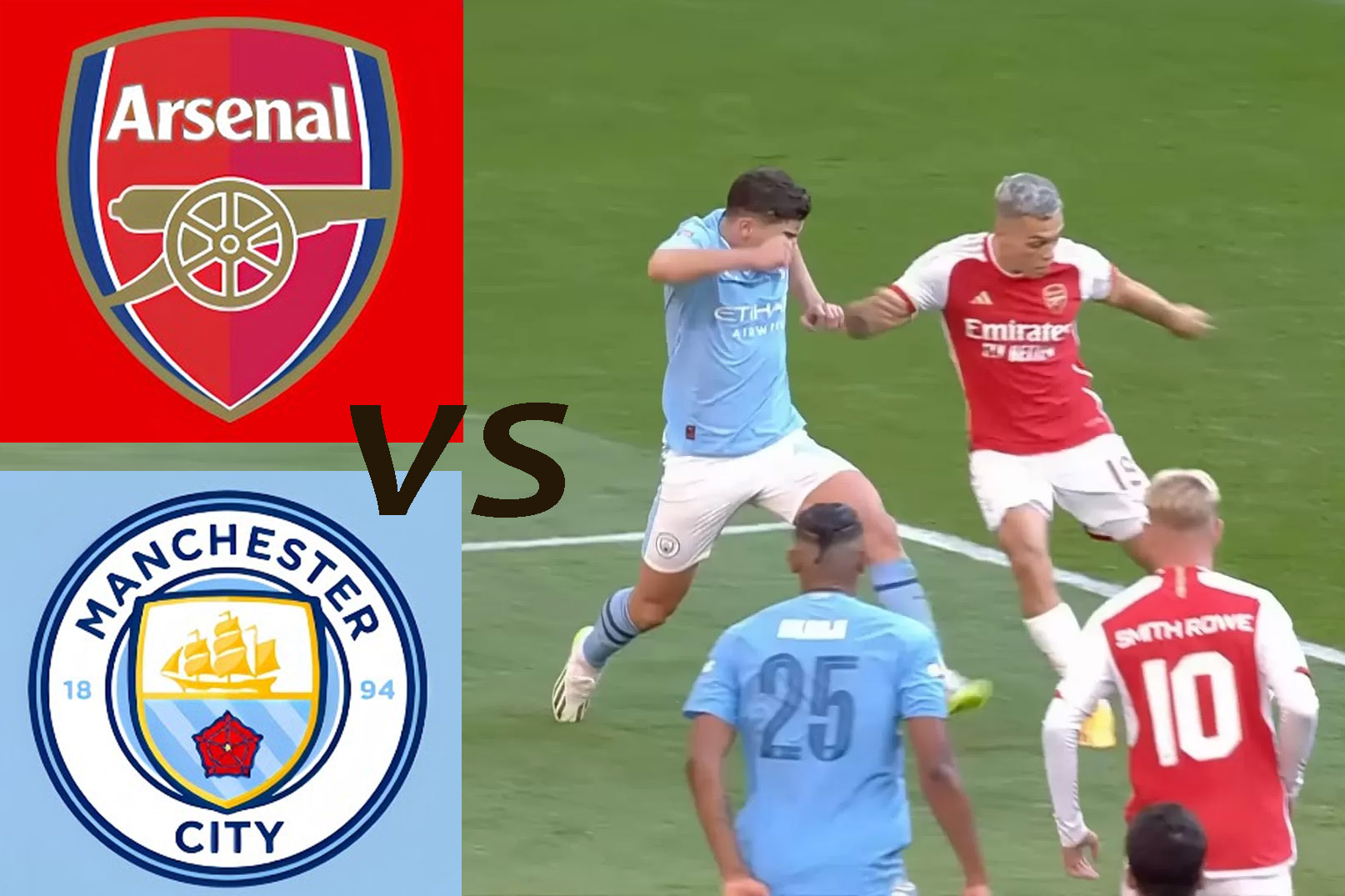 Arsenal Vs Manchester City Premier League 8 Oktober 2023, H2H dan Prediksi Line Up