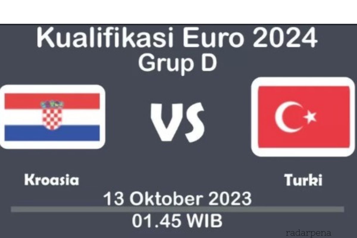 Jadwal Kroasia Vs Turki di Kualifikasi EURO 2024, Prediksi Line Up, Head To Head serta Live Streaming