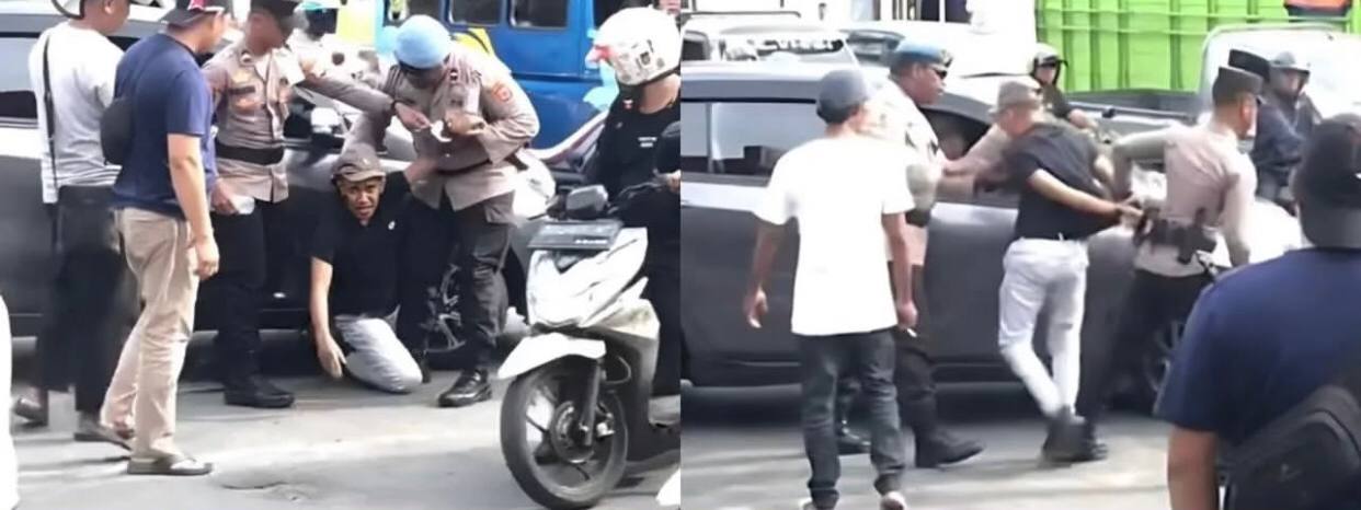 Viral! Oknum Polisi Diduga Banting dan Pukul Pengemudi Mobil Gegara Tak Terima saat Ditegur