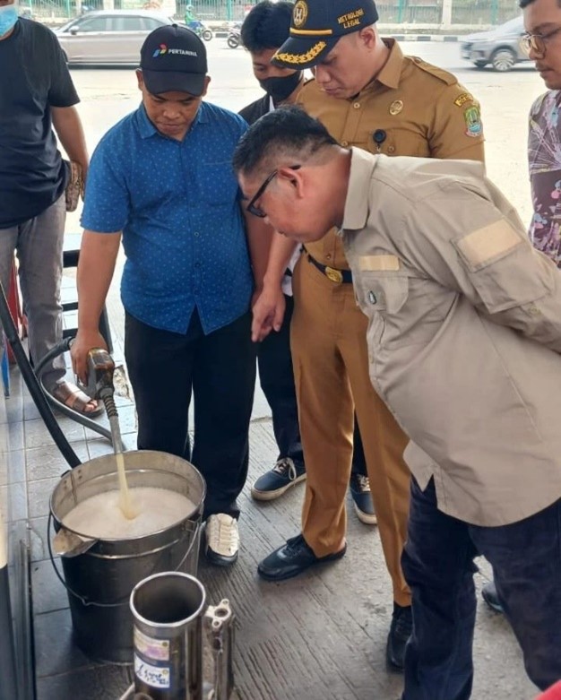 Ramai Bensin Campur Air, Disdagperin Kota Bekasi Sidak SPBU