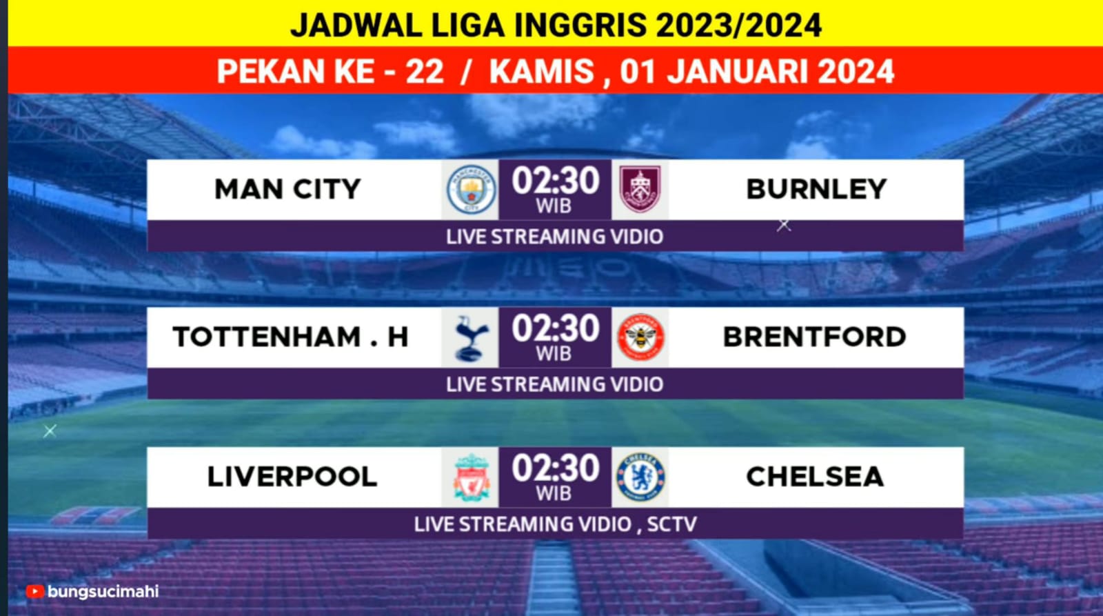 Jadwal Liga Inggris 2023-24 Matchday 22, Liverpool vs Chelsea Serta Live Streaming