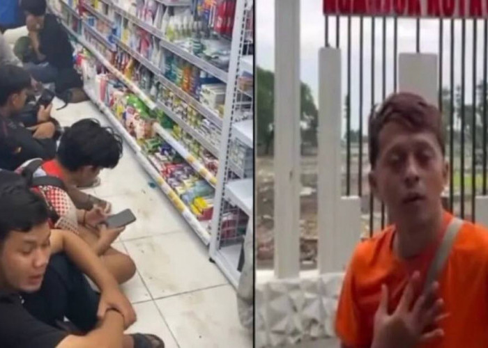 Viral! Usai Buat Berantakan Minimarket, Ketua CB Nganjuk Klarifikasi: Mohon Dimaklumi