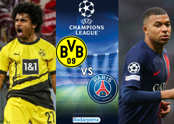 Prediksi Liga Champions Semifinal Leg 1 Borussia Dortmund vs PSG 2 Mei 2024, H2H dan Live Streaming
