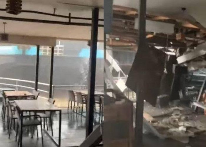 Video Detik-Detik Kapal Tongkang Batubara Tabrak Cafe Panorama Samarinda, Pengunjung Panik Berlarian