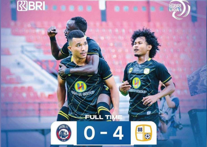 Hasil Pertandingan Liga 1 Arema FC Vs Barito Putera, Singo Edan Keok 4 - 0