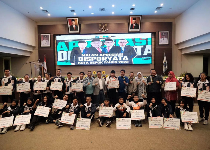 Pemkot Depok Berikan Penghargaan Kepada Insan Muda di Malam Apresiasi Disporyata 2023