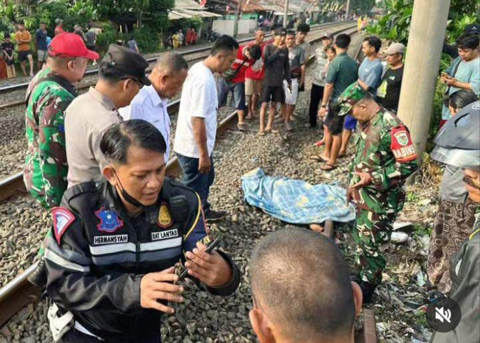 Nyebrang Tak Lihat Kereta, Pemuda Asal Sukabumi Tewas Tertabrak KRL di Bogor 