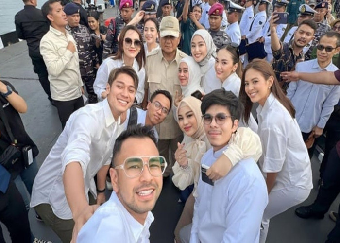 Sederet Selebriti Saksikan Prabowo Lepas Kapal RS TNI Bantu Palestina, Raffi Nagita hingga Happy Asmara