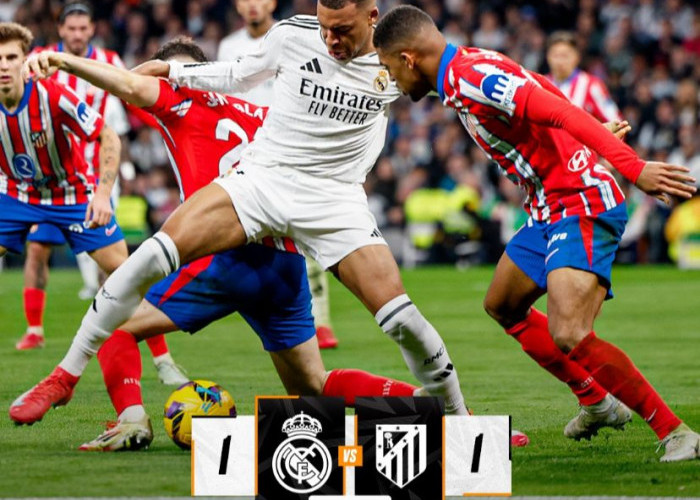 Hasil Liga Spanyol Real Madrid vs Atletico Madrid: Los Blancos Ditahan Imbang 1-1