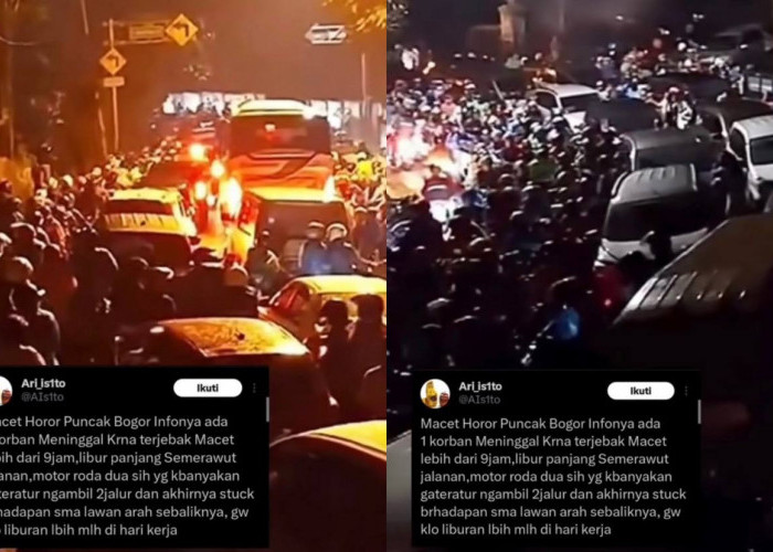 Diduga Kelelahan, Satu Wisatawan Meninggal Usai 9 Jam Terjebak Macet di Puncak Bogor, Begini Kronologinya