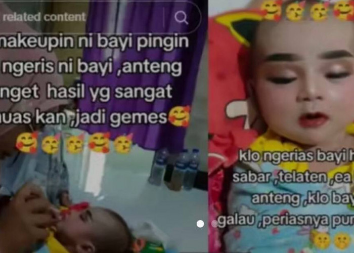 Viral! MUA di Madura Rias Bayi dengan Full Makeup saat Tertidur untuk Pemotretan Tuai Kecaman Warganet