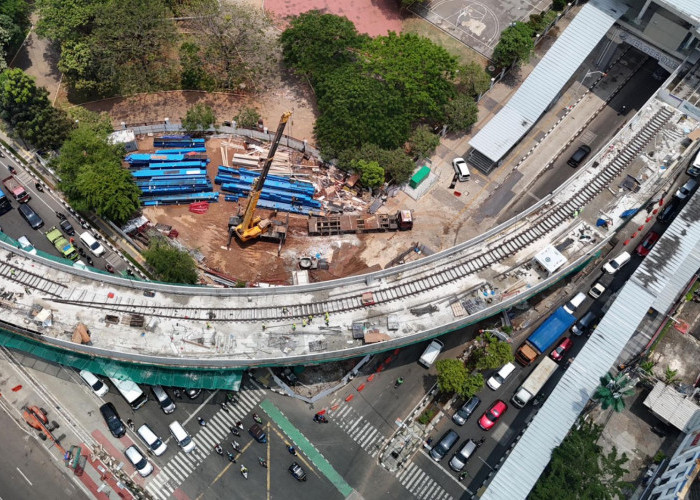 LRT Jakarta Fase 1B Siap Uji Coba Track, Progres Konstruksi Capai 29,17 Persen