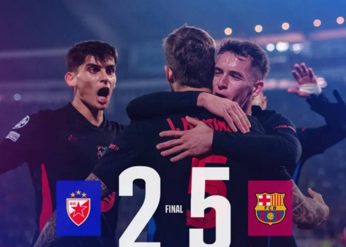 Hasil Crvena Zvezda vs Barcelona di UCL: Blaugrana Pesta Gol 5-2, Pasukan Hansi Flick Lanjutkan Tren Positif