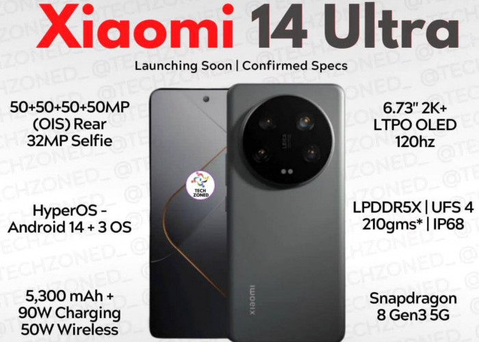 Intip Bocoran Xiaomi 14 Ultra yang Siap Rilis Akhir Februari Ini, Makin Canggih Dengan Fitur Kamera Barunya!