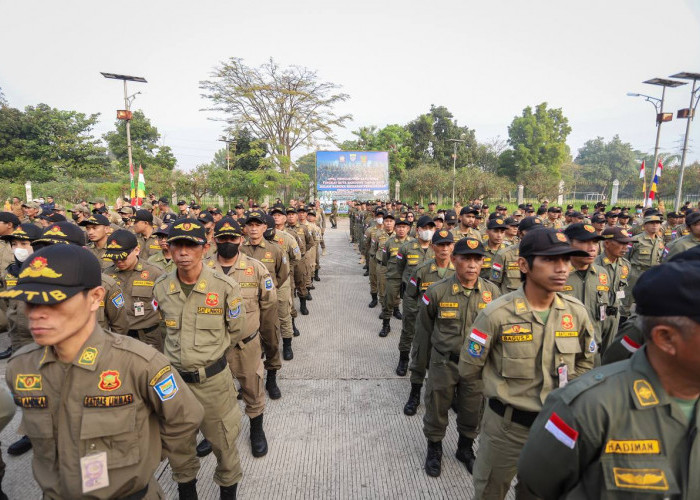 Linmas, Ujung Tombak Amankan Pemilu di Kota Bandung