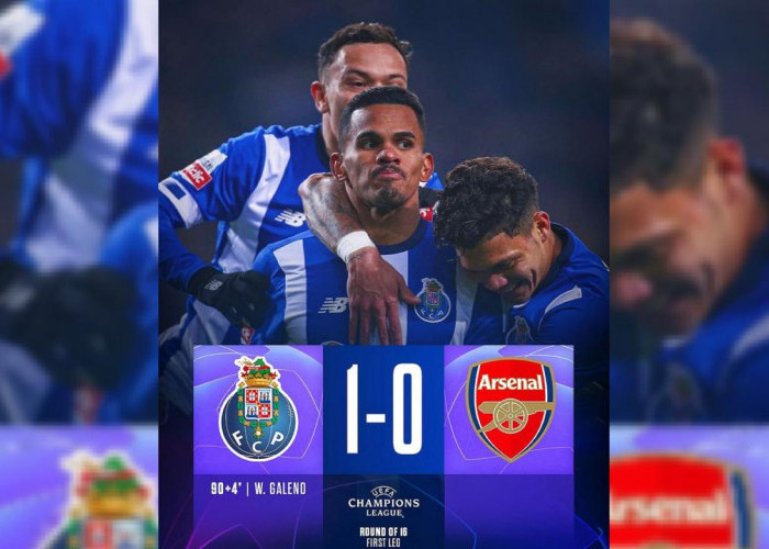 Hasil Liga Champions: Arsenal Tumbang 0-1 Porto, Galeno Bobol The Gunners di Injury Time